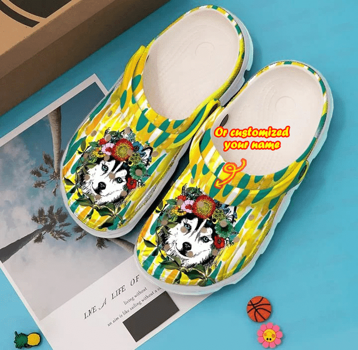 Husky Mom Dog Lover Classic Crocs-Style Clogs Pet Merch