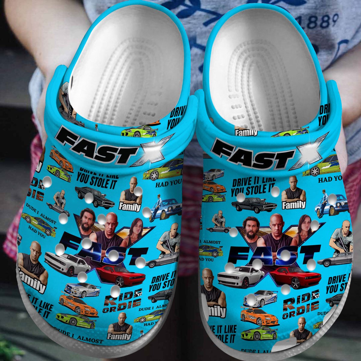 Fast And Furious Movie Clogs Action Film Merch Crocs For Movie Fans