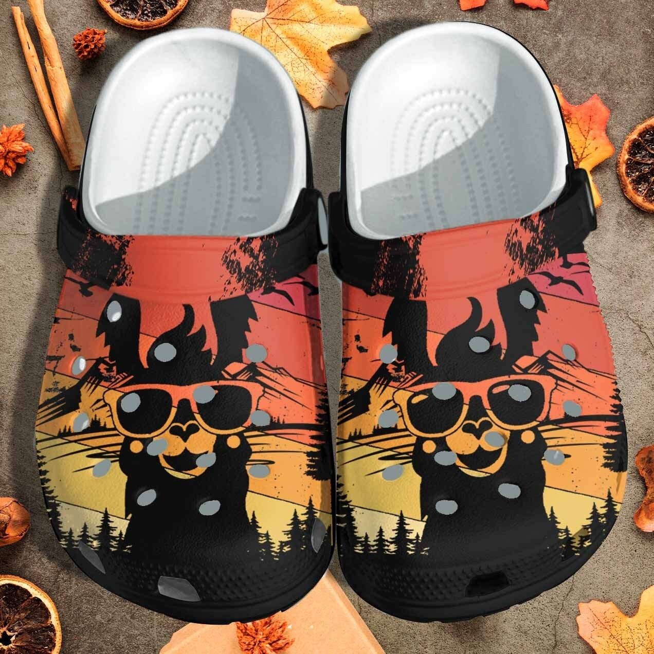 Retro Llama Alpaca Clogs Shoes Cute Animal Merch Crocs-Style Clogs For Birthday Gift