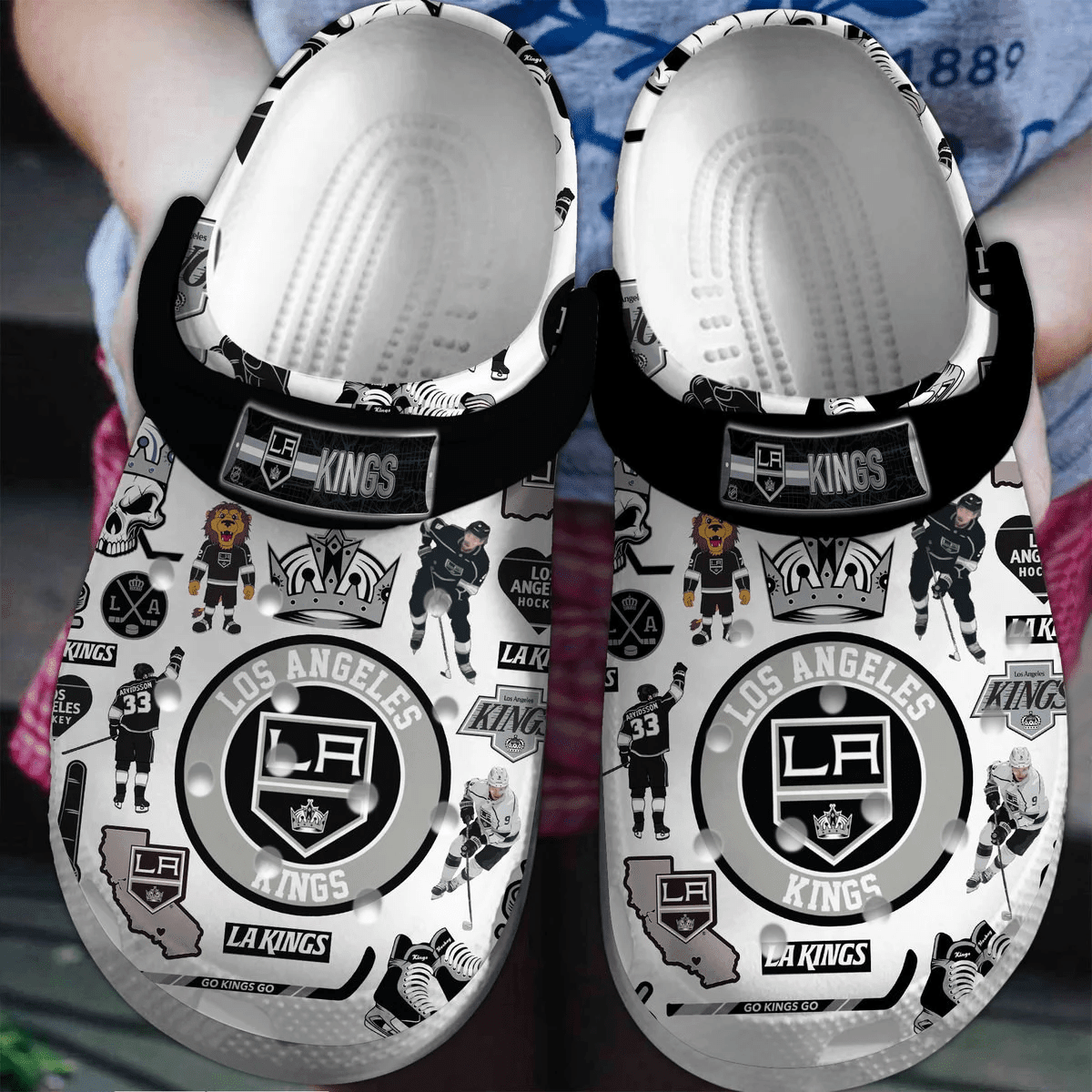 Los Angeles Kings Nhl Clogs Ice Hockey Fan Classic Crocs