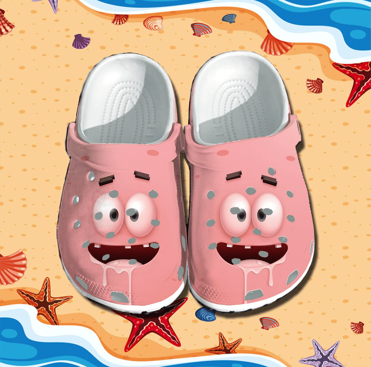 Spongebob Squarepants Clogs Cartoon Fan Crocs-Inspired Shoes