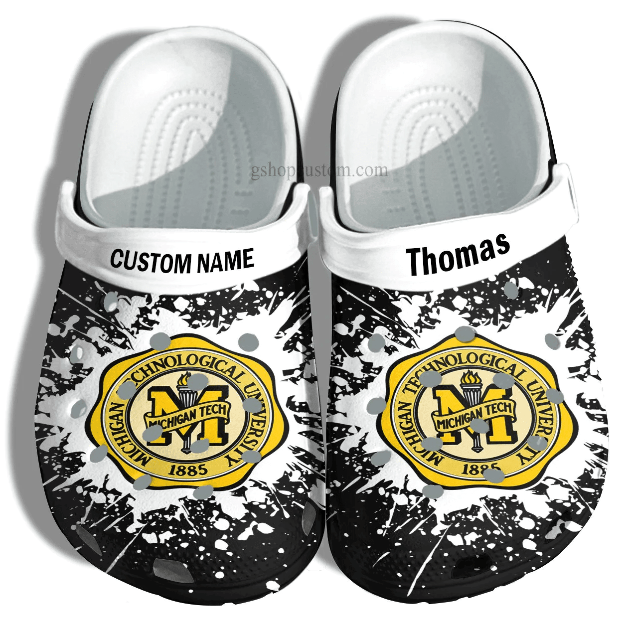Michigan Tech Graduation Clogs Personalized Style