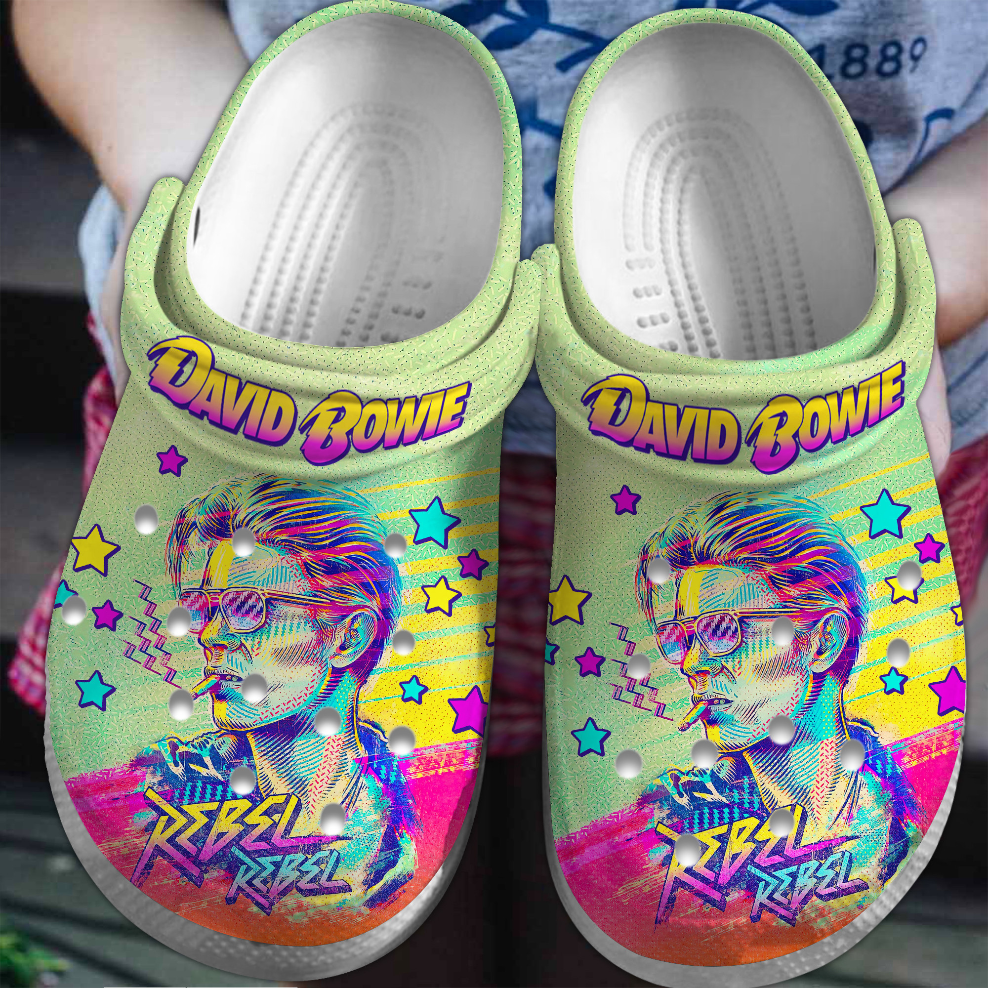 David Bowie Music Clogs Classic Crocs Style
