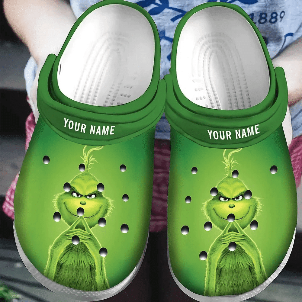 Grinch Christmas Clogs Personalized Holiday Style