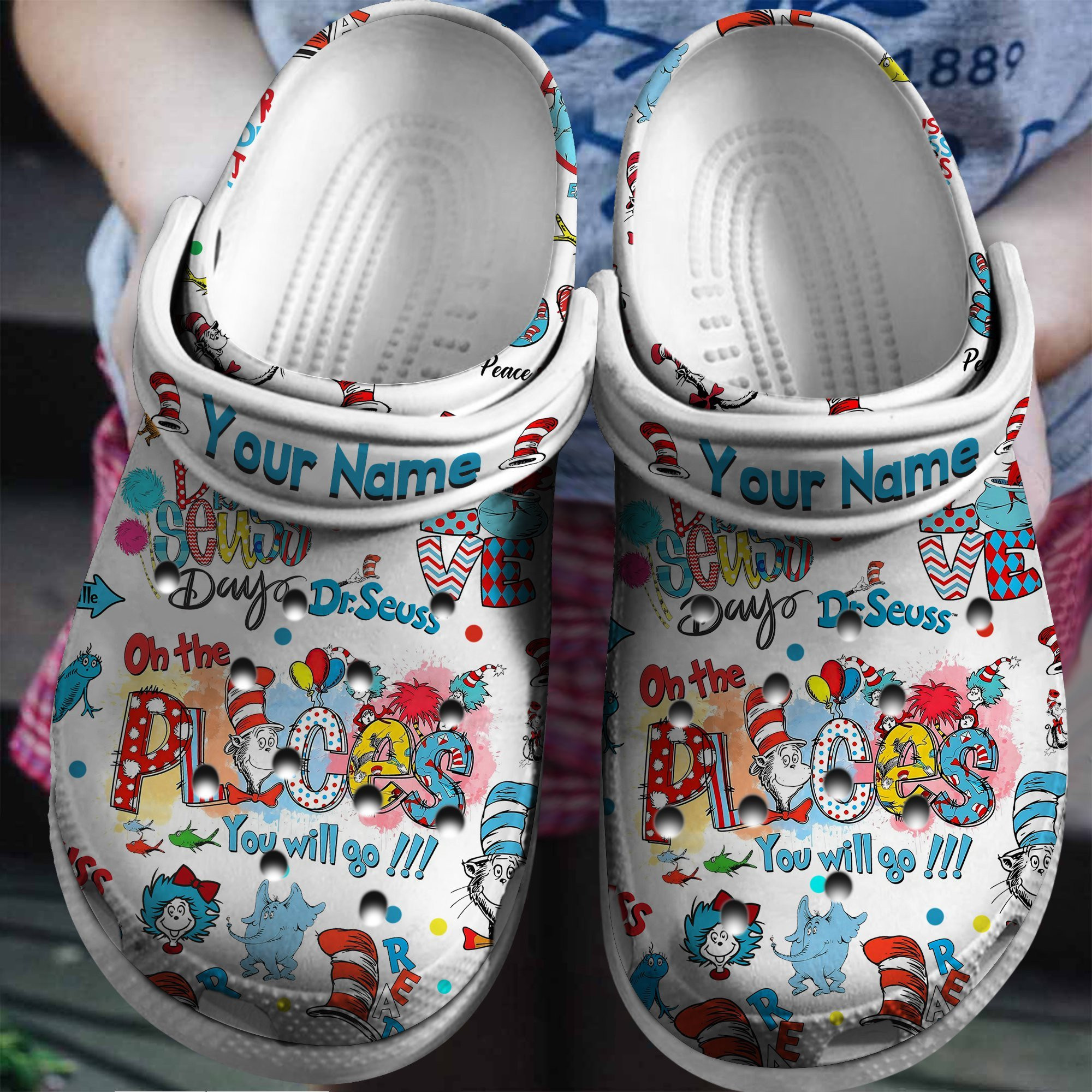 Dr Seuss Cartoon Clogs Personalized Classic Style