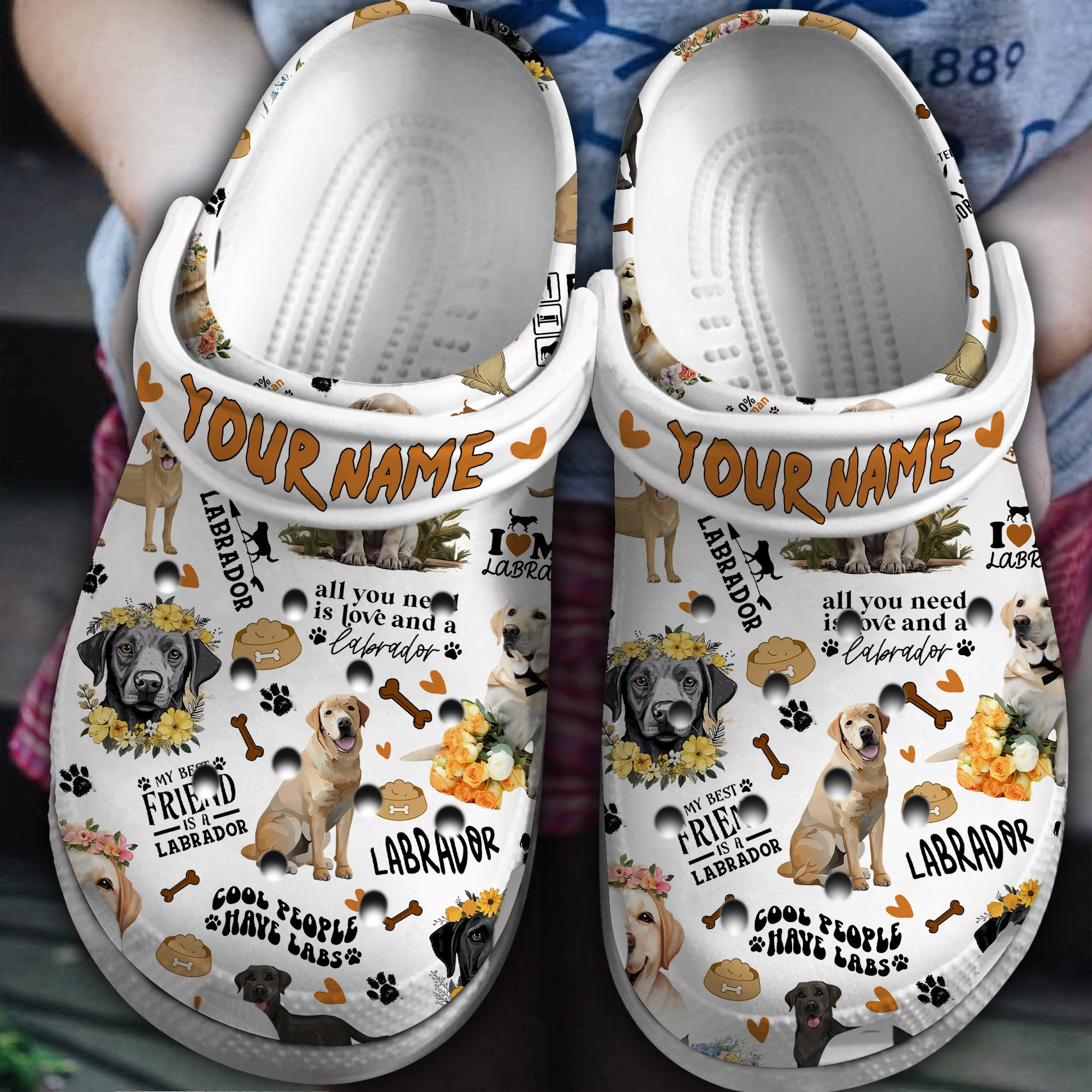 Labrador Dog Lover Classic Clogs Comfortable Crocs Style