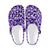 Leopard Purple Skin Print Unisex Clogs Shoes Crocs