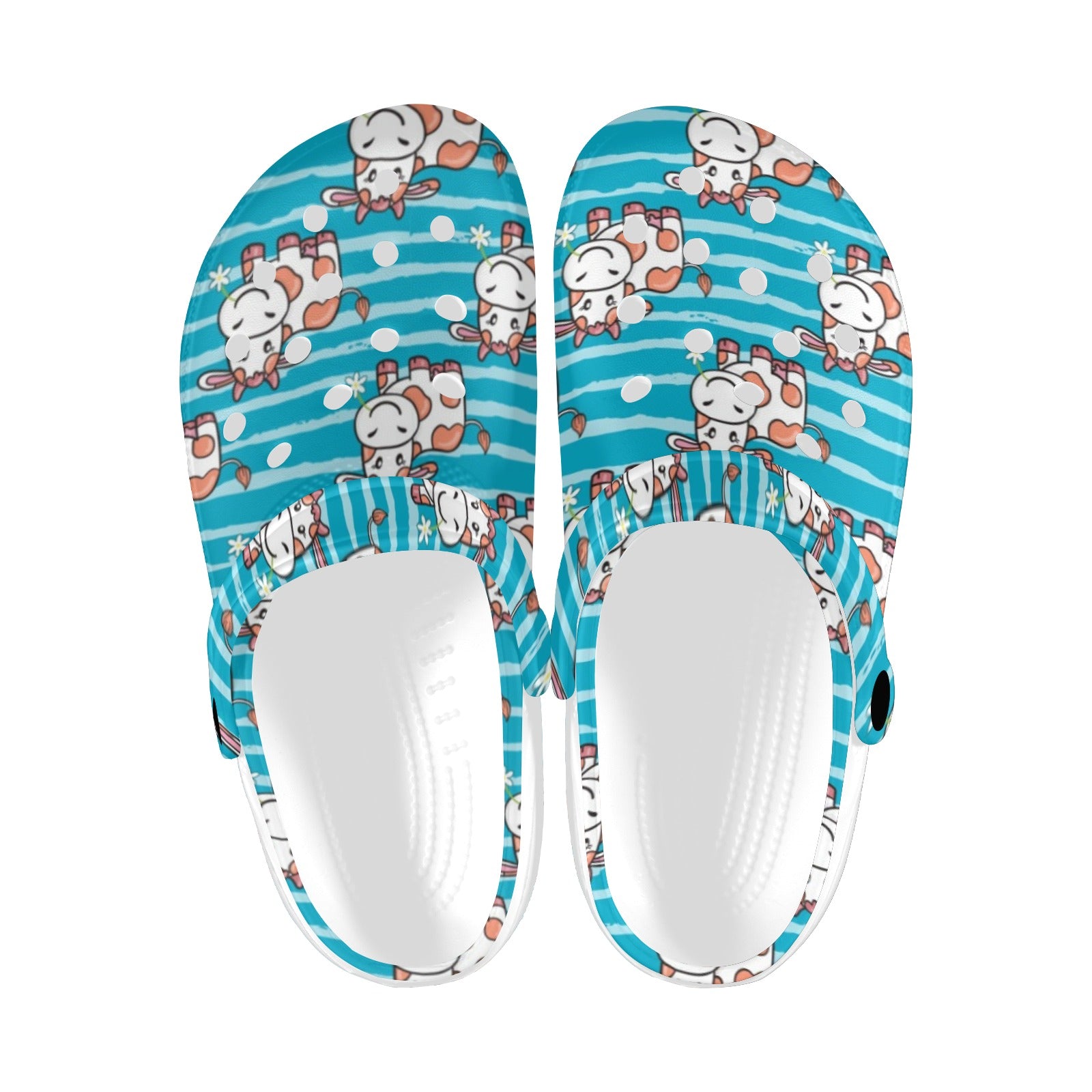 Cow Cute Print Pattern Unisex Clogs Shoes Crocs