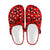 Leopard Red Skin Print Unisex Clogs Shoes Crocs