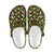 Kente Green Design African Print Unisex Clogs Shoes Crocs