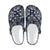 Damask Blue Luxury Print Pattern Unisex Clogs Shoes Crocs