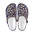 Paisley Blue Yellow Design Print Unisex Clogs Shoes Crocs
