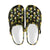 Pineapple Gold Dot Themed Print Unisex Clogs Shoes Crocs