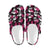 Pink Rose Skull Themed Print Unisex Clogs Shoes Crocs