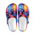 Flame Fire Blue Design Print Unisex Clogs Shoes Crocs
