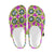 Optical illusion Flower Rainbow Style Unisex Clogs Shoes Crocs