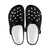 Black Cat Face Print Pattern Unisex Clogs Shoes Crocs