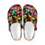 Flower Power Colorful Print Pattern Unisex Clogs Shoes Crocs