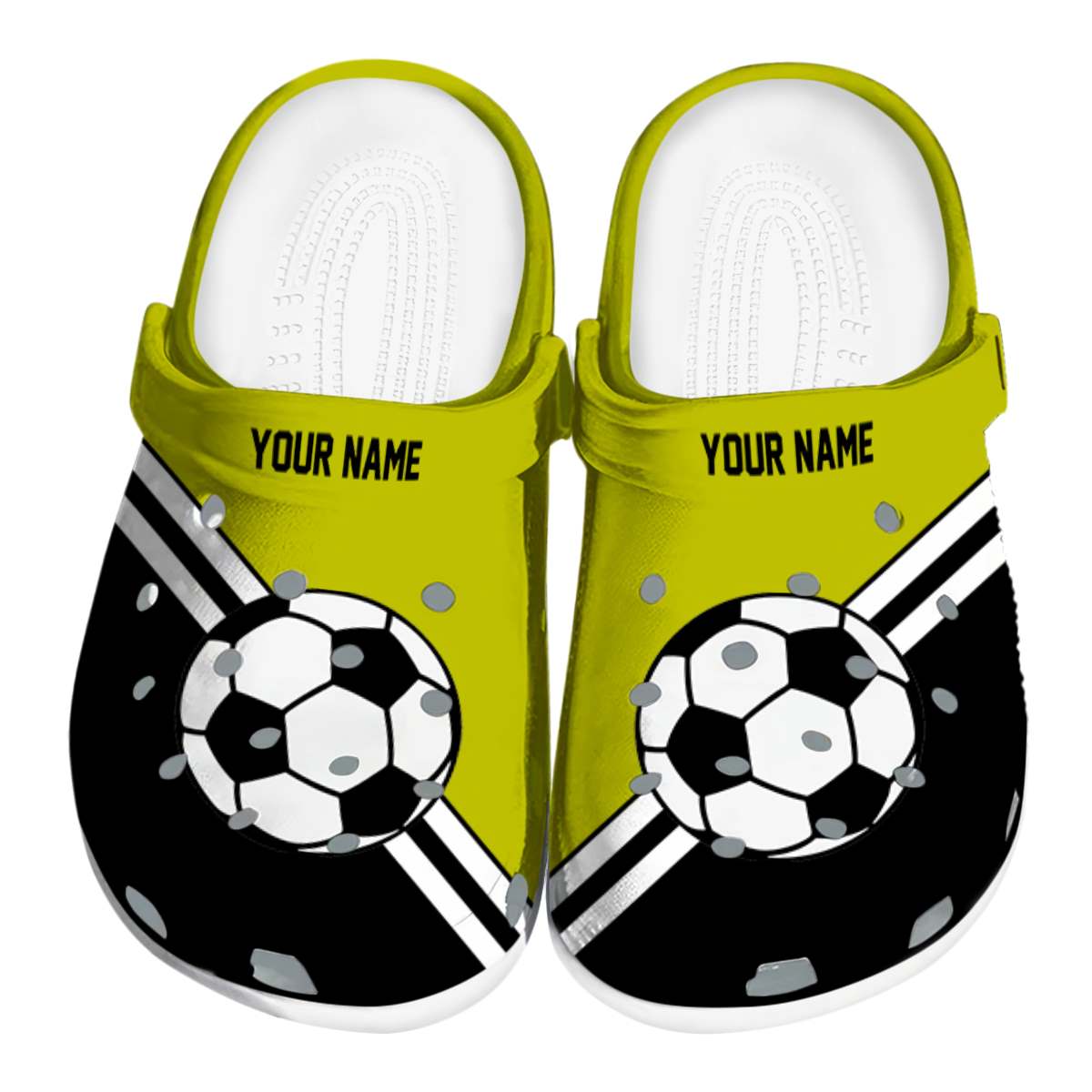 Soccer Game Day Crocband Clogs Sport Design