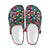 Sugar Skull Floral Design Themed Print Unisex Clogs Shoes Crocs