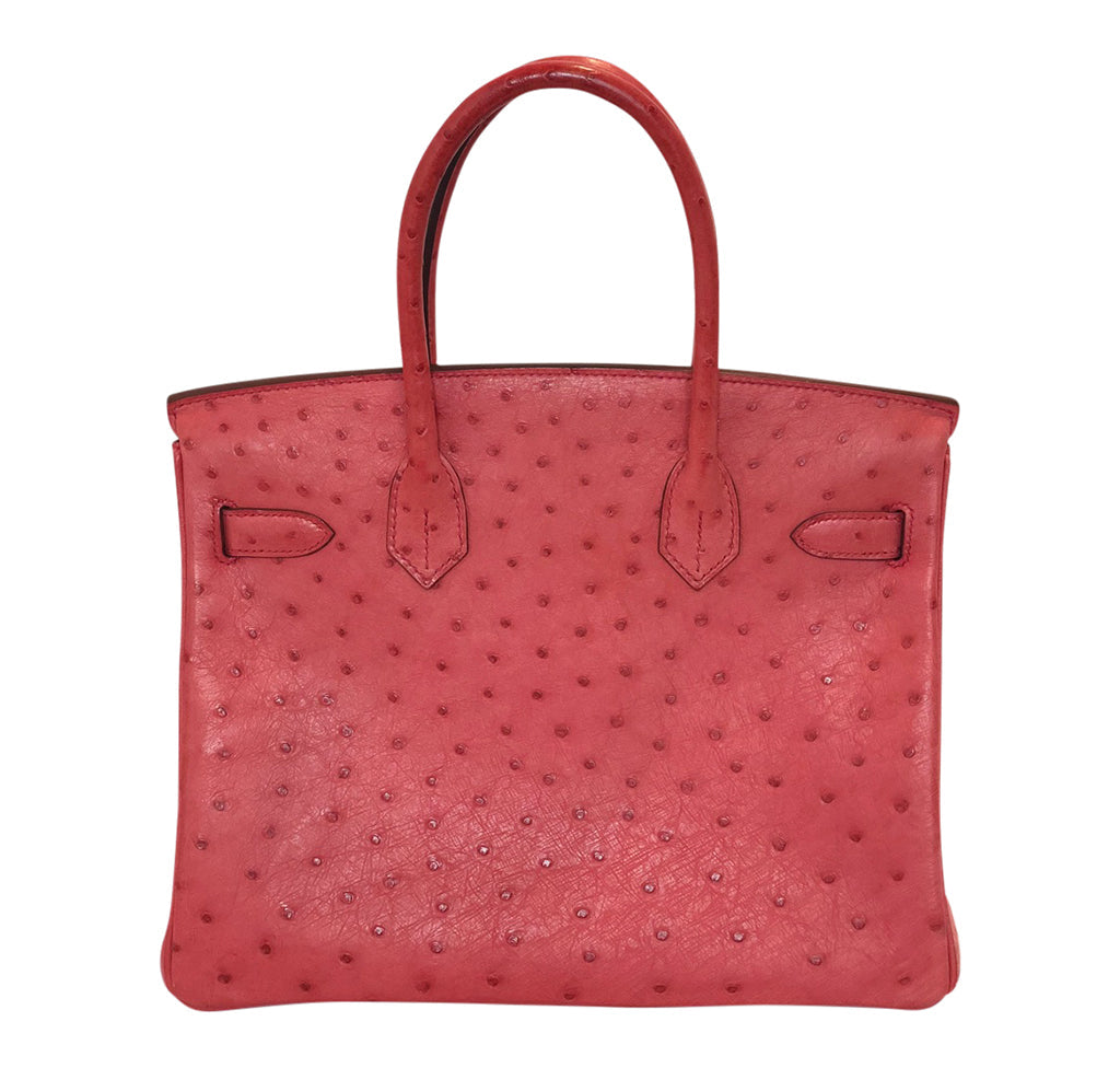 Hermes Birkin 30 Ostrich Bougainvillea