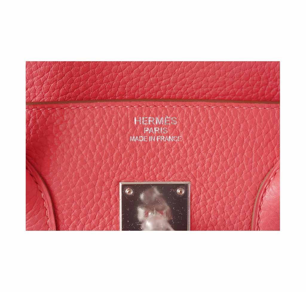 Hermes Birkin 35 Rose Jaipur Bag Clemence PHW