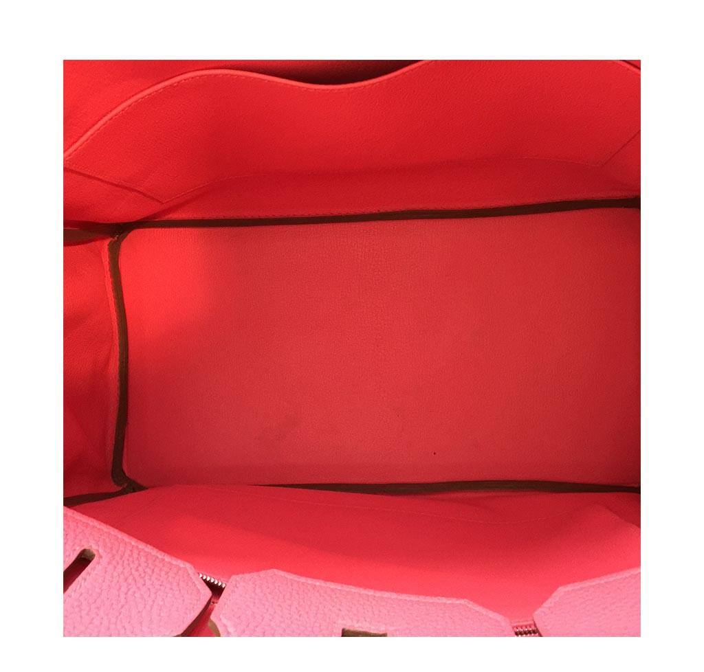 Hermes Birkin 35 Rose Lipstick PHW