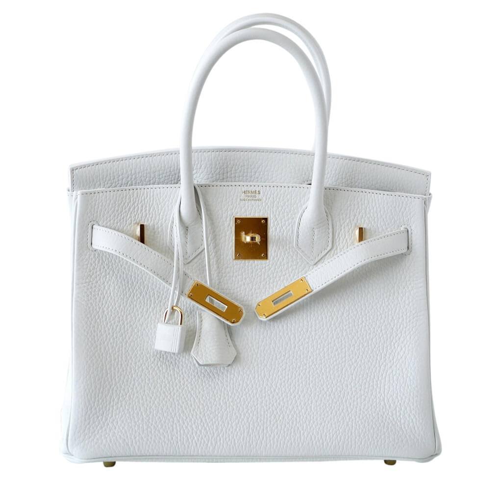 Hermes Birkin 30 White Bag GHW