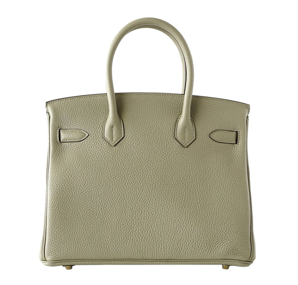 Hermes Birkin 30 Bag Sage Clemence Leather