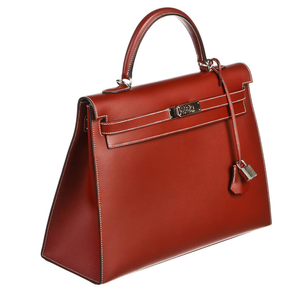 Hermes Chamonix Rouge H Kelly 35 Bag