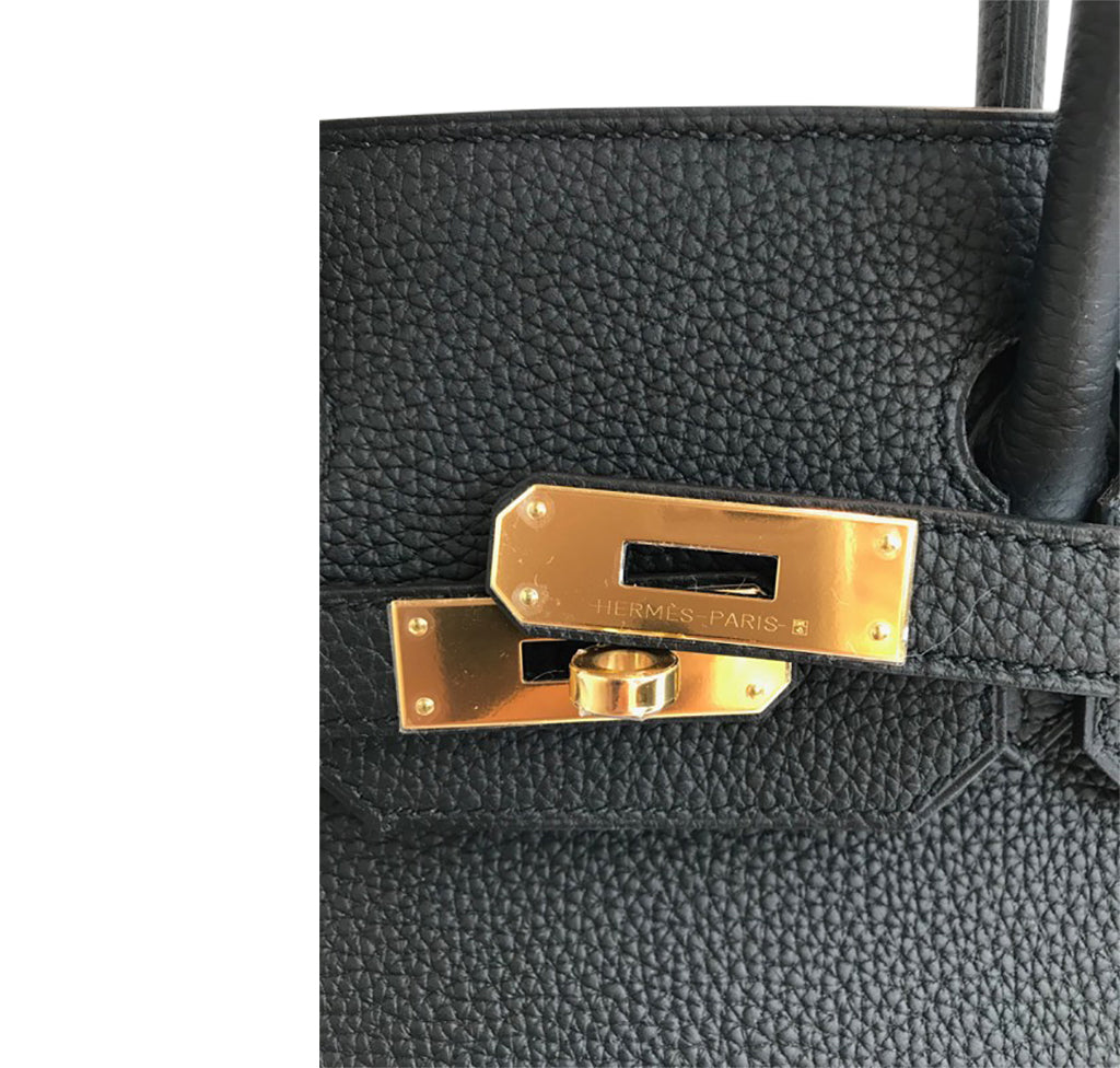 Hermes Birkin 30 Bag Noir Black Togo GHW