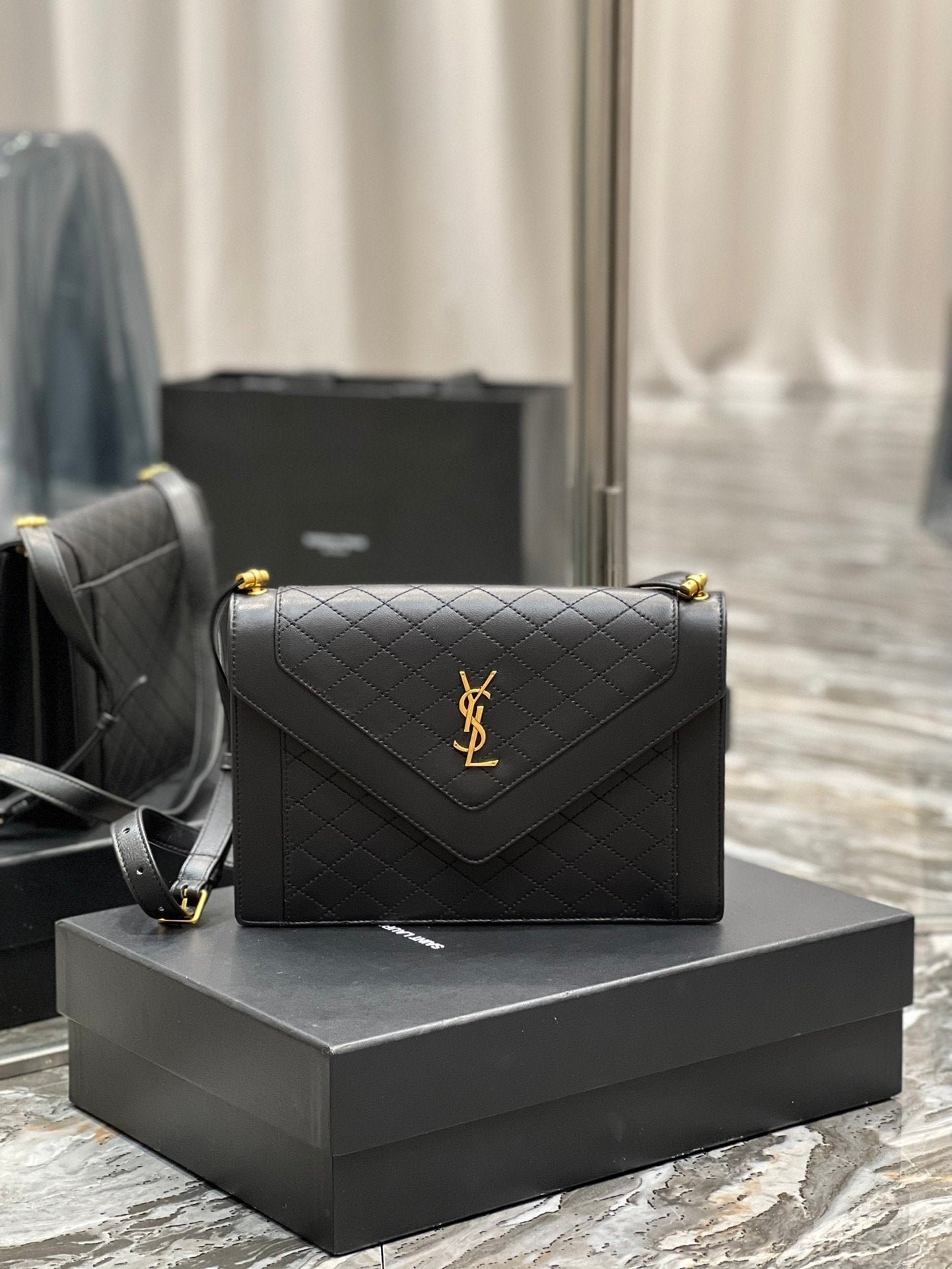 Saint Laurent Gaby Satchel With Gold Hardware 26cm