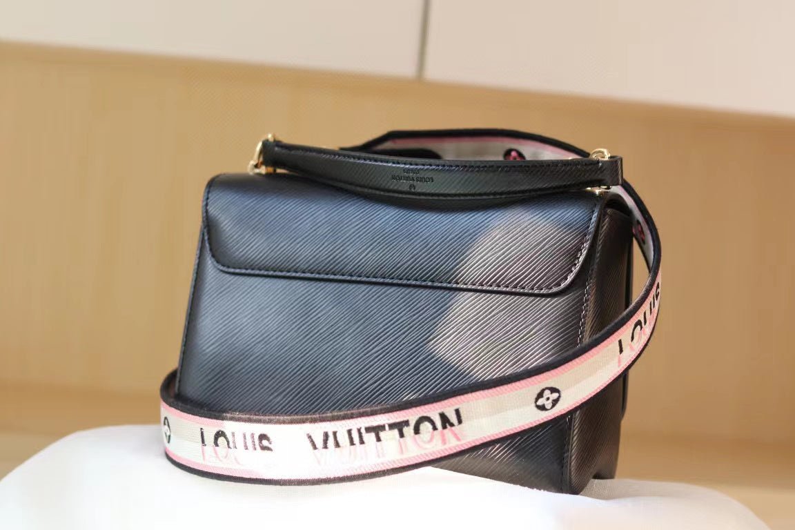 Louis Vuitton Twist MM Bag 23cm Epi Canvas Leather Spring/Summer Collection M57505, Black