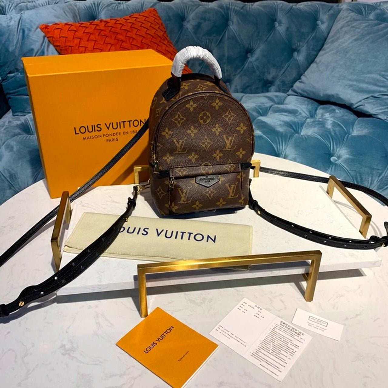 Louis Vuitton Palm Springs Mini Backpack Bag 22cm Monogram Canvas Spring/Summer Collection M41562, Brown