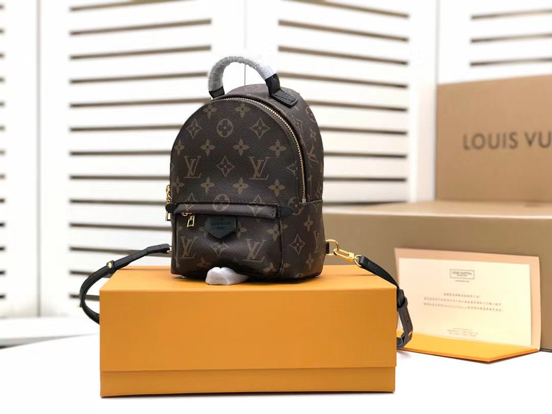 Louis Vuitton Palm Springs Mini Backpack Bag 22cm Monogram Canvas Spring/Summer Collection, Brown