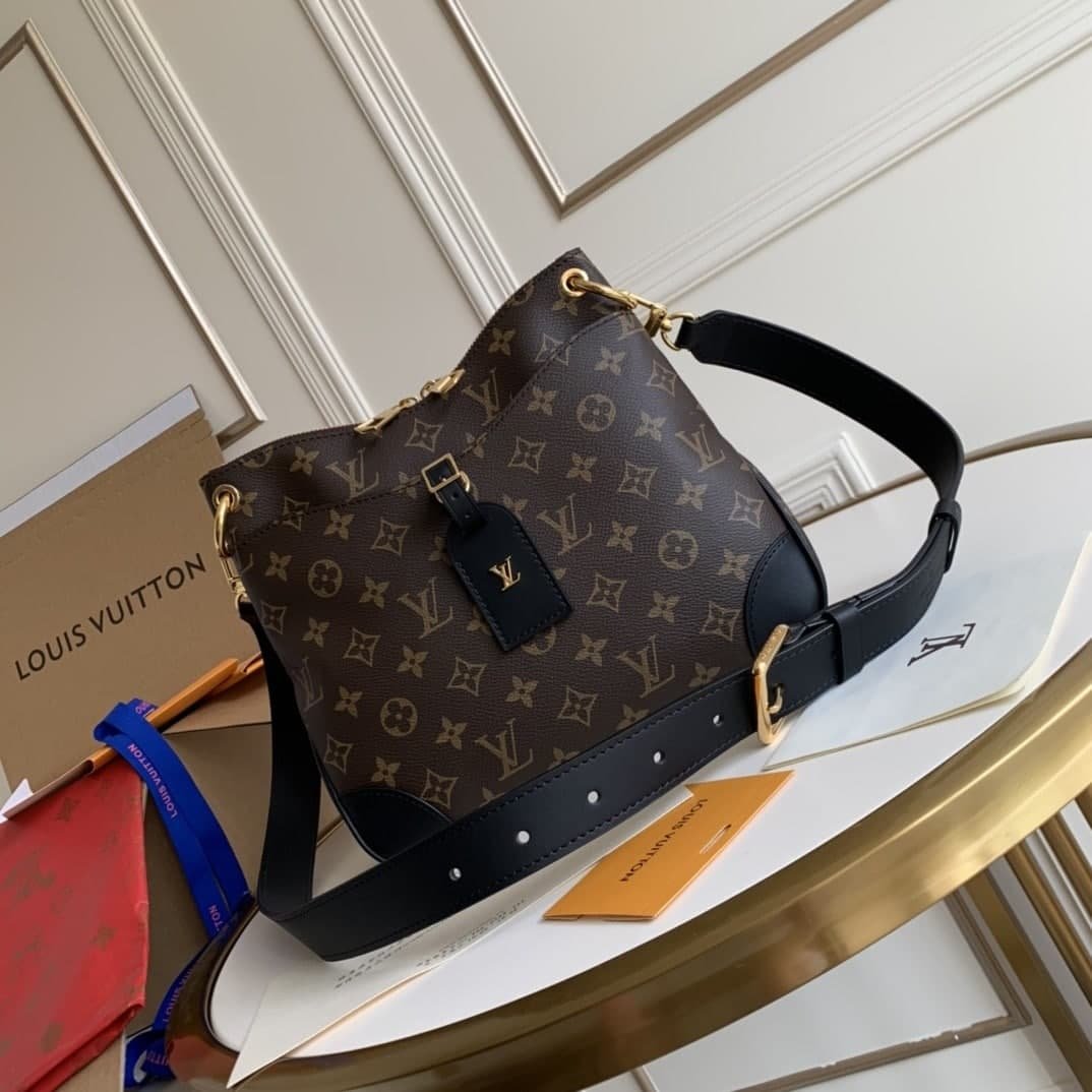 Louis Vuitton Odeon PM Monogram Canvas 28cm Black