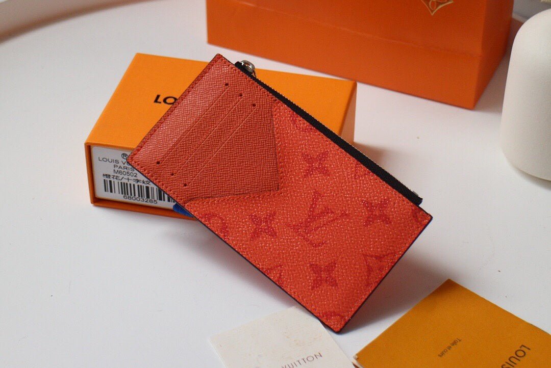 Louis Vuitton Monogram Wallet 20cm Orange
