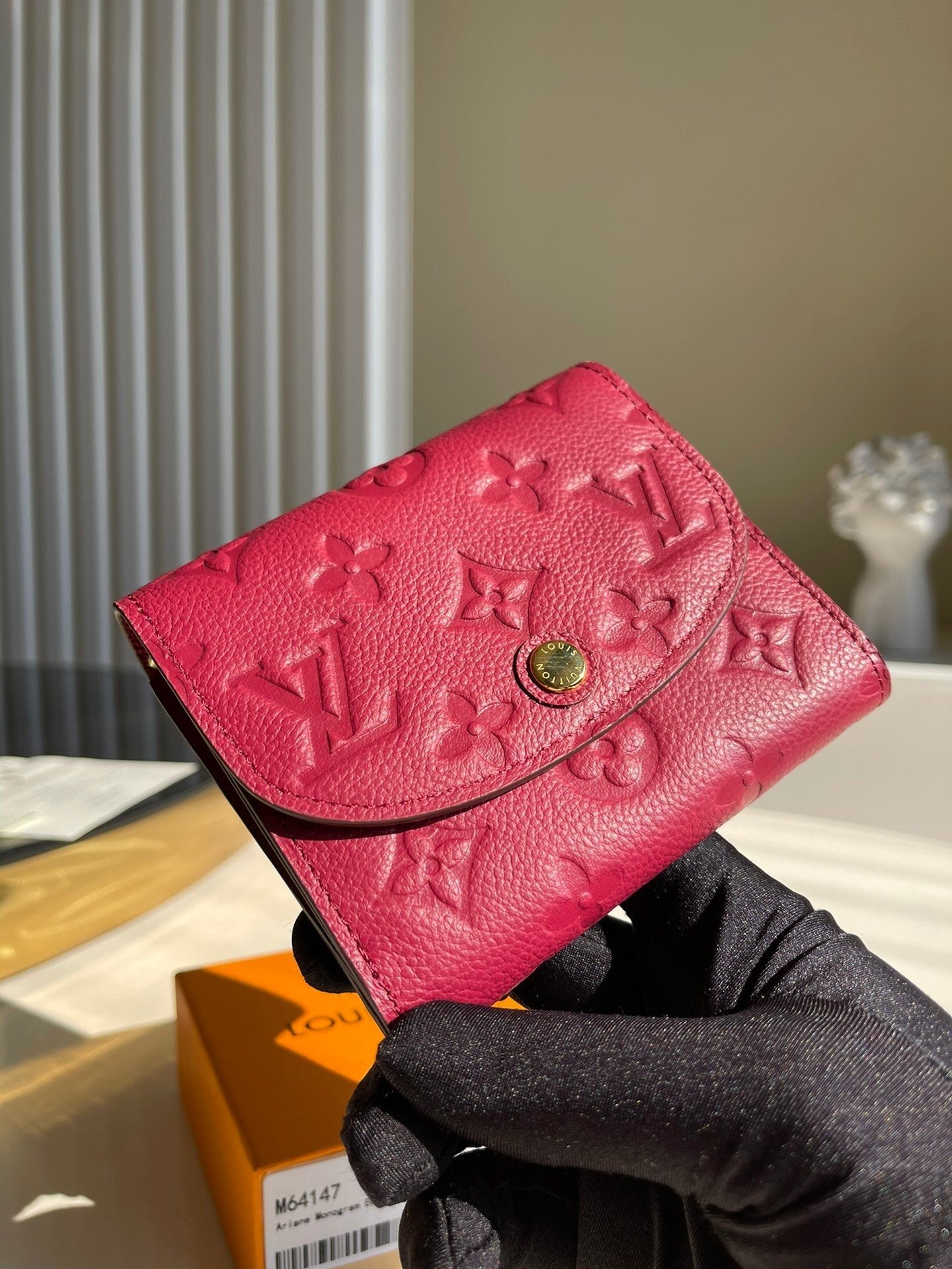 Louis Vuitton Monogram Wallet 12cm Red