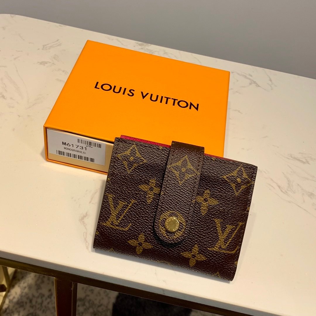 Louis Vuitton Monogram Wallet 12cm Brown