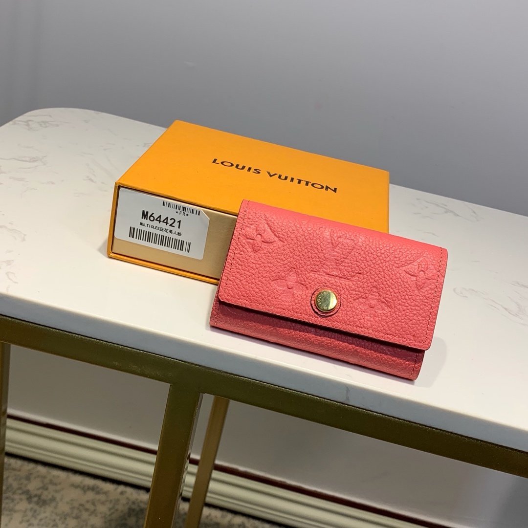 Louis Vuitton Monogram Wallet 10cm Pink