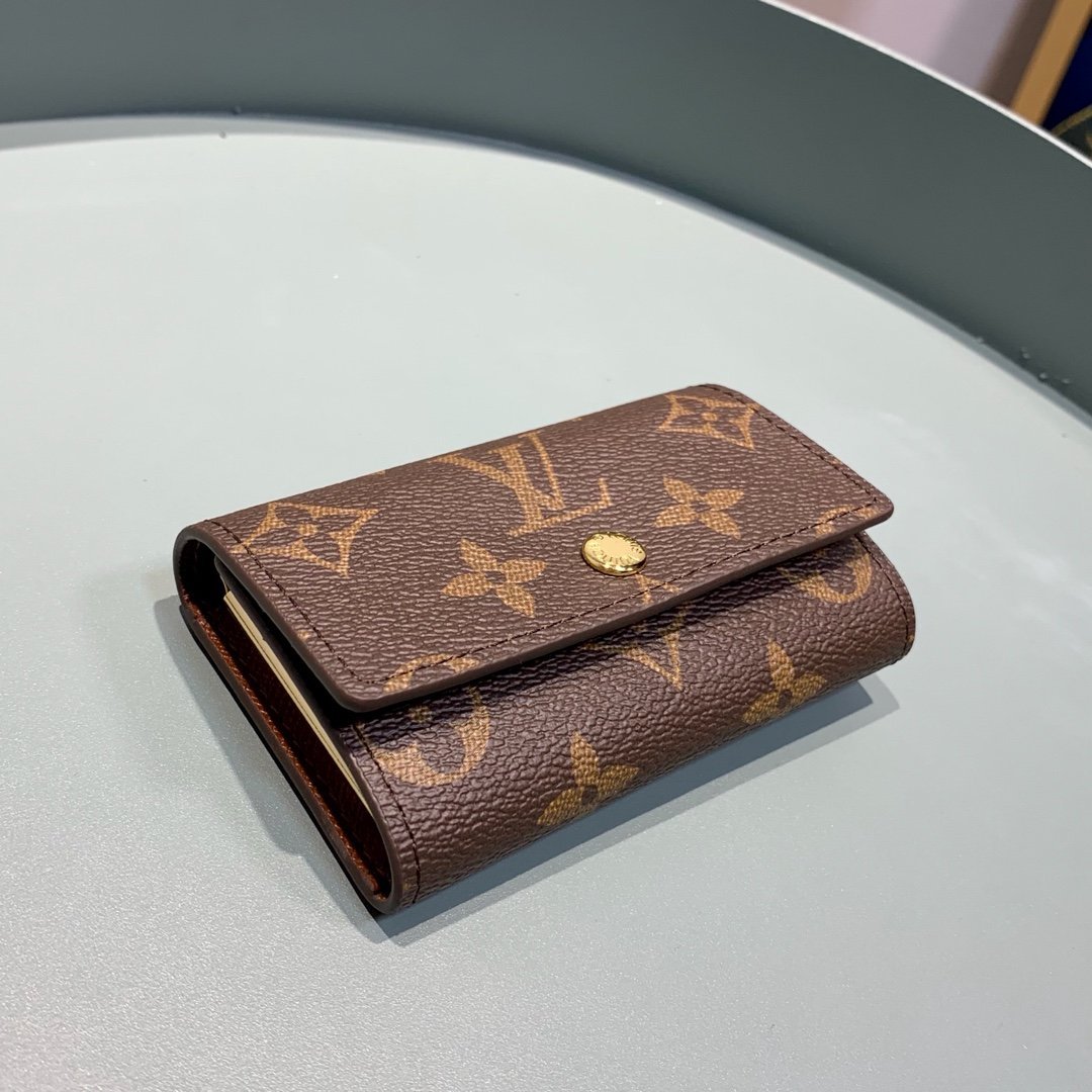 Louis Vuitton Monogram Wallet 10cm Brown