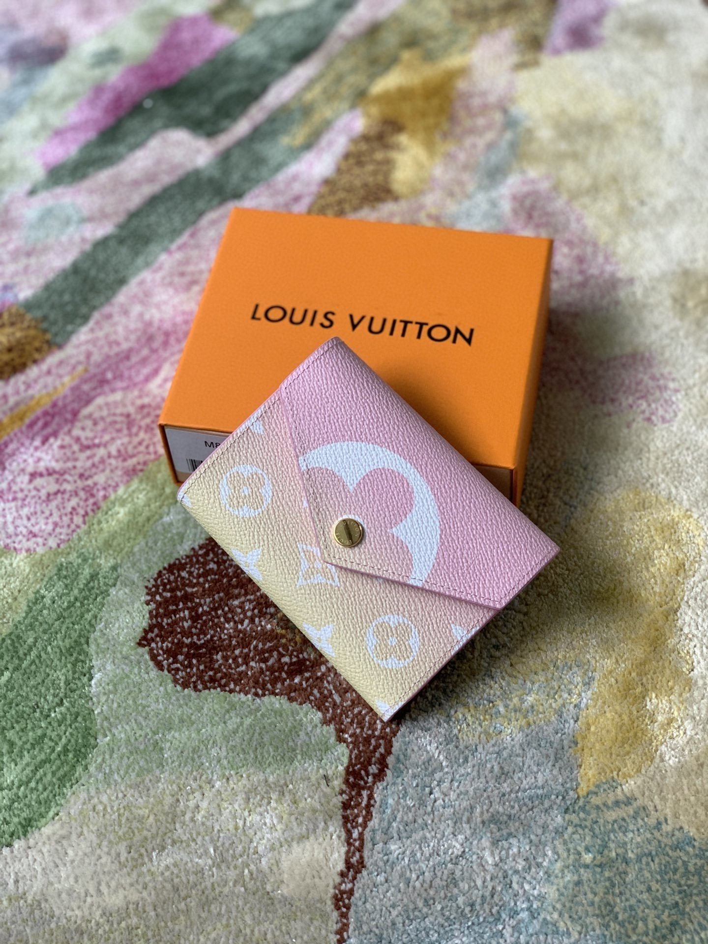 Louis Vuitton Monogram Empreinte Wallet 12cm Pink