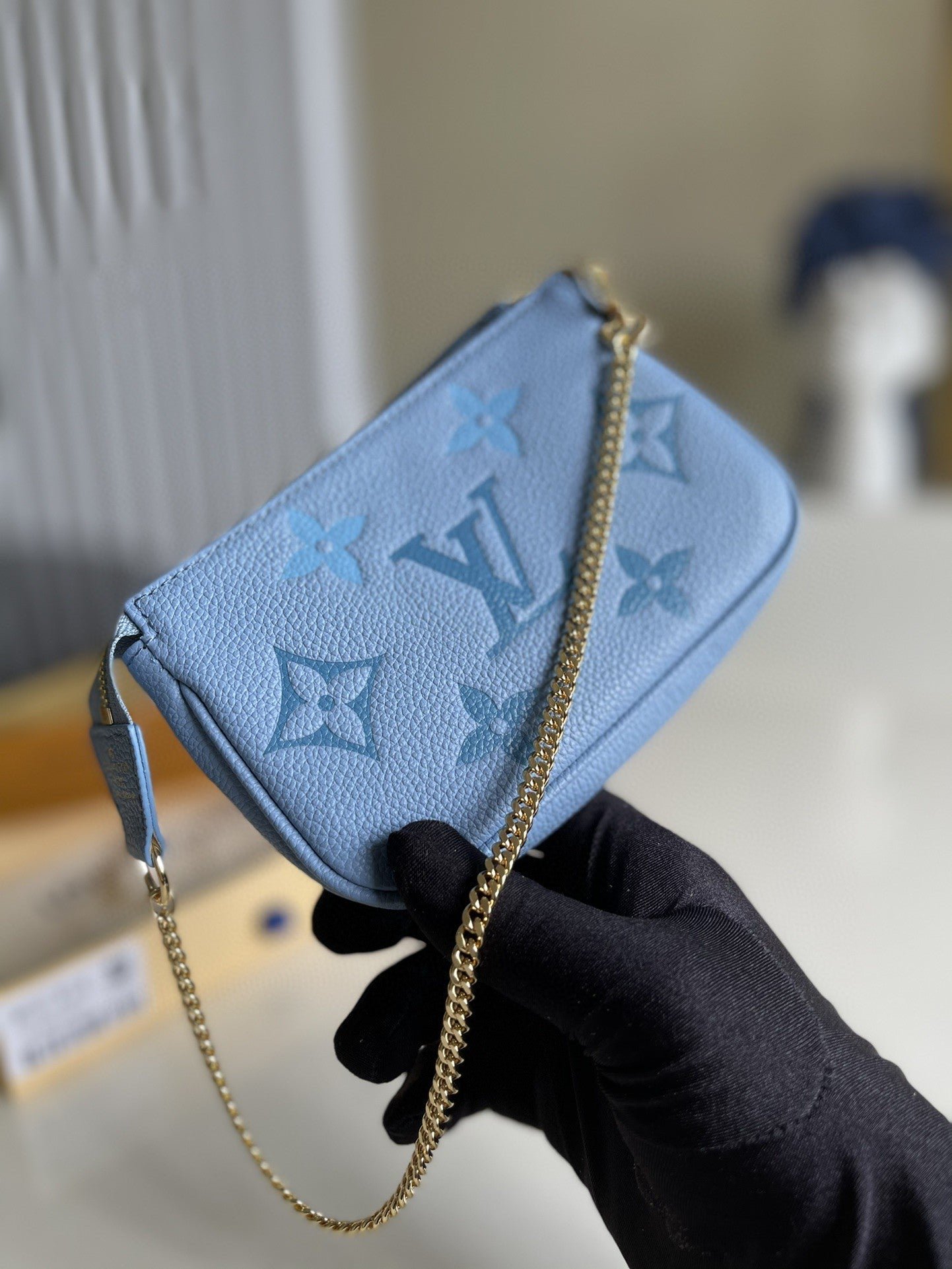 Louis Vuitton Monogram Empreinte Bag 16cm Blue