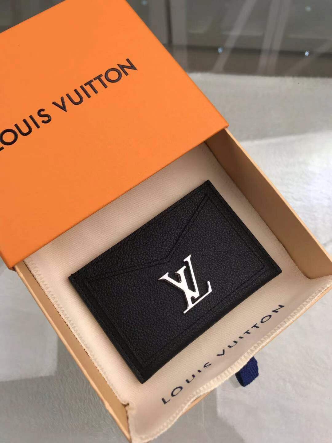 Louis Vuitton Lockme Wallet 11cm Black