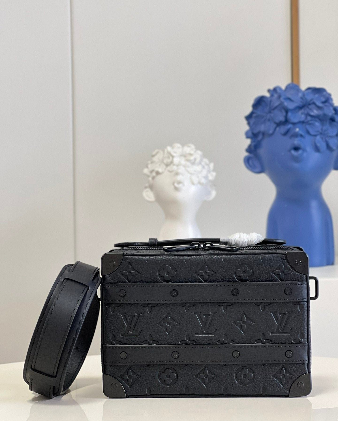 Louis Vuitton Handle Soft Trunk 22cm Black