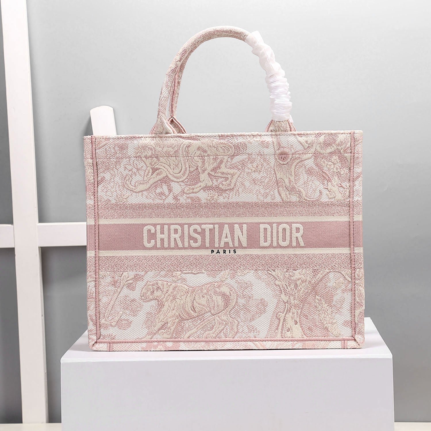 Christian Dior Pink Handle Bag 37cm