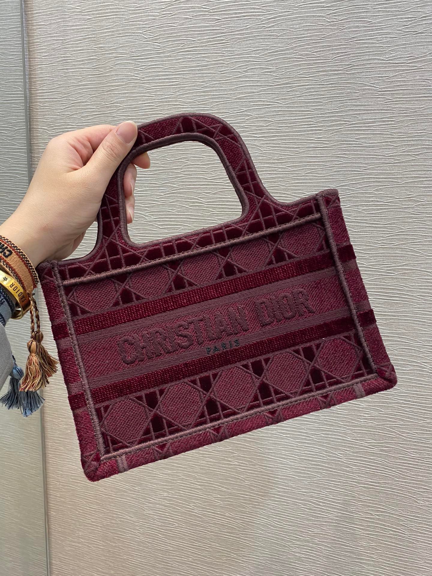 Christian Dior Red Mini Handle Bag 23cm