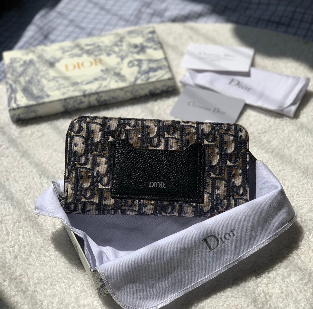 Christian Dior Oblique Brown Clutch 20cm