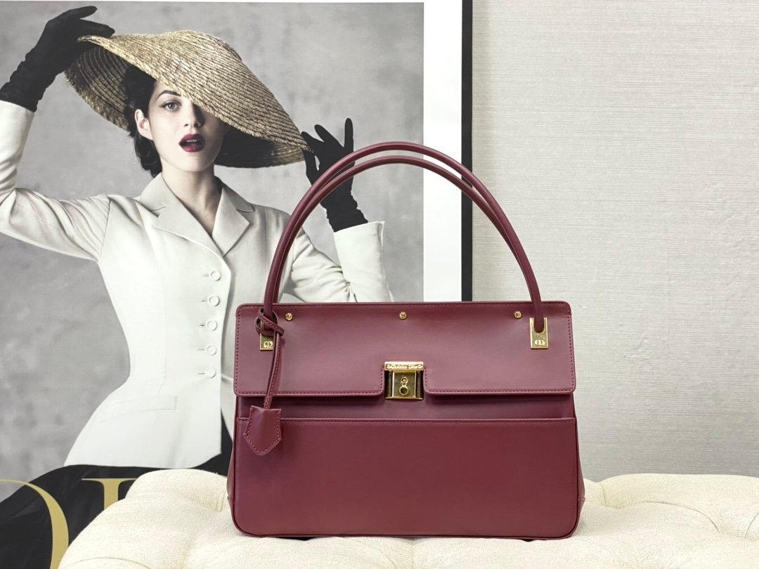 Christian Dior Pareisenne Bag 30cm Red Wine