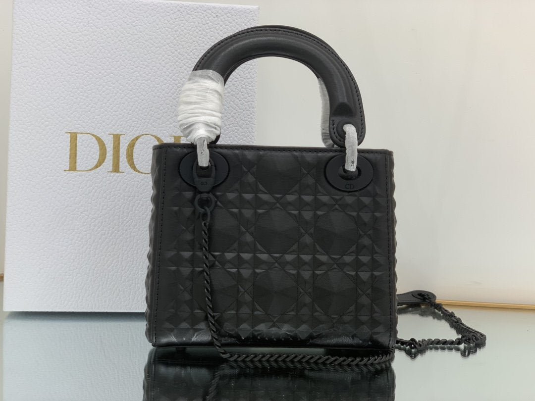Christian Dior Mini Lady Bag 17cm Black